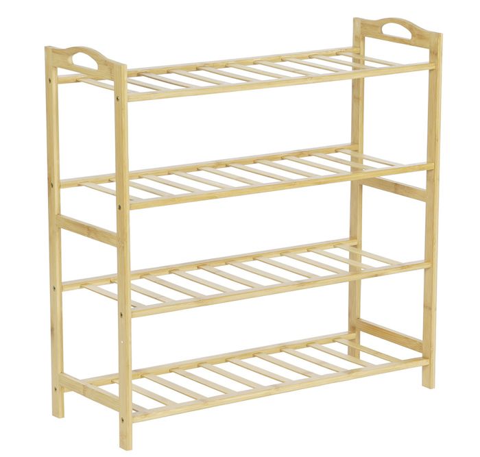 Etagère à chaussures meuble à chaussures en bois coloris naturel - longueur 67 x profondeur 26 x Hauteur 68 cm Etagère à chaussures meuble à chaussures en bois coloris naturel - longueur 67 x profondeur 26 x Hauteur 68 cm