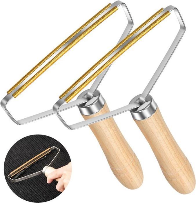 Comparer les prix de Rasoirs Anti-BoulochesBrosse Anti Poils Chien Chat AnimauxPortable Lint Remover pour Manteau Tissé Pull Tapis Rideaux 2PCS