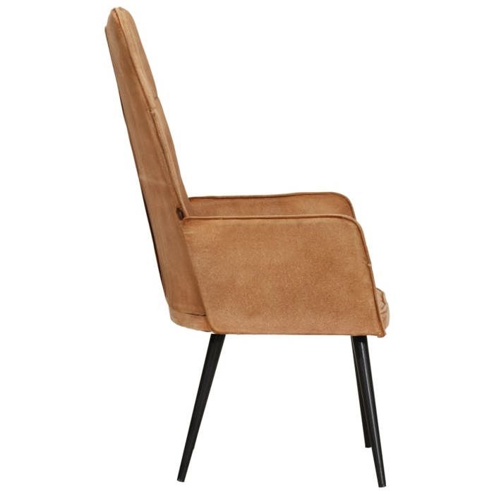 Fauteuil à oreilles/Fauteuil relax - UU - Marron Toile S1444