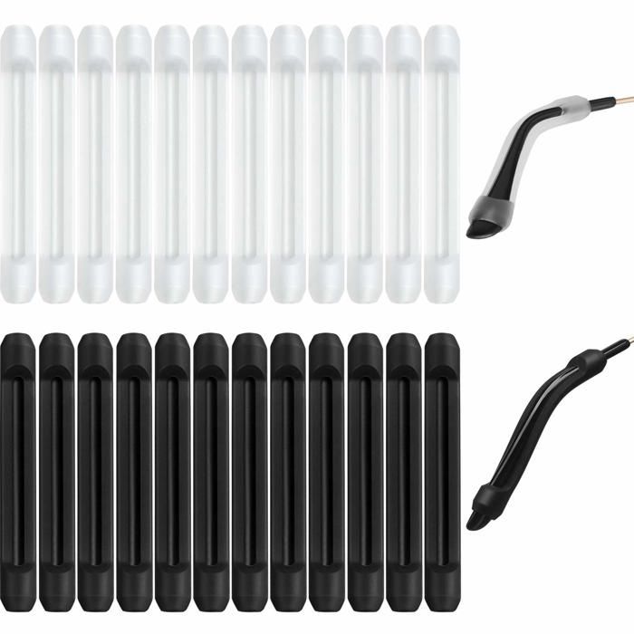 Coussins oreille lunettes silicone - 12 paires anti-dérapants - Color Set 2 - Convient pour lunettes de lecture Étiquette