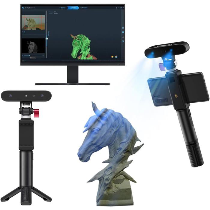 Scanner 3D Creality CR-Scan Ferret Portable - 30FPS, 0.1mm Précision ...