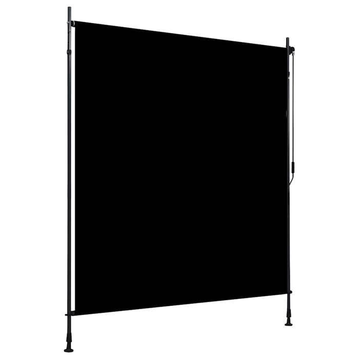 Store roulant dextérieur - Store vertical à manivelle - 200 x 270 cm - Anthracite - Anti-UV