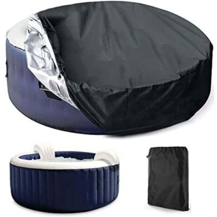 Bâche spa rond 210 cm – Oxford 210D UV & eau – Cordon ajustable