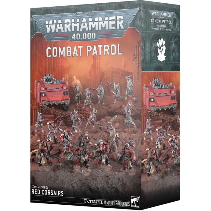Boîte darmée - GAMES WORKSHOP - Patrouille SMC Red Corsairs - Warhammer 40k - Rouge - Noir