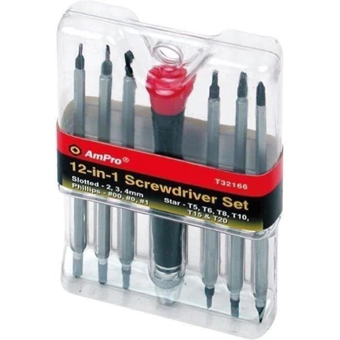 Tournevis précision multilames 12/1 AMPRO T32166
