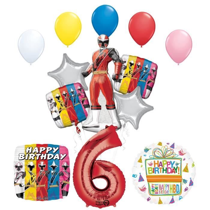 Les Fournitures Ultimes De Fete D Anniversaire En Acier 6eme Rangers De Puissance Ninja Jj63t Cdiscount Maison