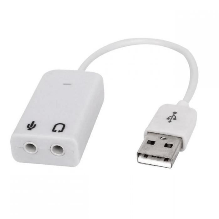 Cables USB GENERIQUE VSHOP® Adaptateur Audio USB Externe Carte Son Stéréo Avec 3. 5 Mm Jack, Casque Et Micro 7. 1 Son Canal Pour Windows, Mac, Linux, PC, Ordinateurs - Foto 9