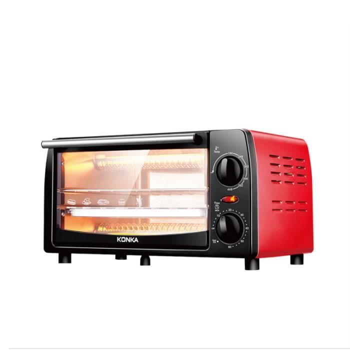 Four Electrique Mini Four De Cuisson 12l Four Electrique 1050w Grille Pain Electrique Avec Prise Eu Rouge Achat Vente Four Cdiscount