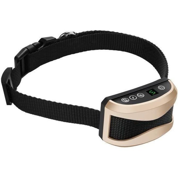 Comparer les prix de Collier Anti-Aboiement Pour Chien Rechargeable Automatique Anti Bark Dog Collar, Cran Lcd