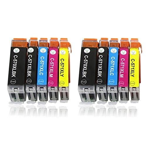 Smart Ink Compatible Ink Cartridge Replacement for Canon 570 571 XL PGI 570  XL CLI 571 XL 5 Multipack (PGBK & BK/C/M/Y) for Pixma MG5750 MG6853 5751  5753 TS6052 6850 6851 6852 TS5050 5051 TS5053 6050 – BigaMart