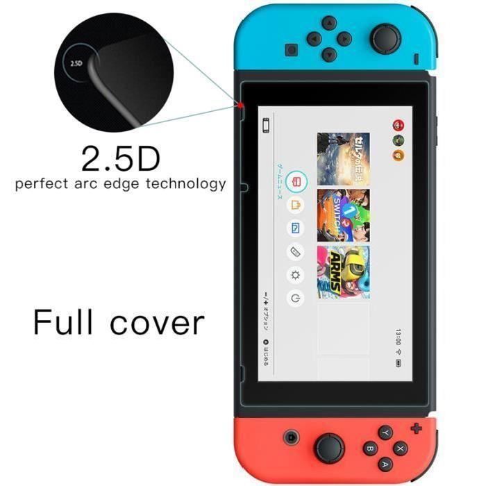 Écran Protecteur Nintendo Switch Verre Trempé 9H Dureté Anti empreintes digitales
