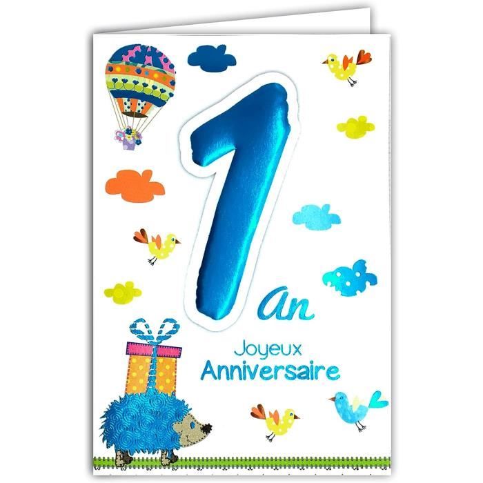 Carte Joyeux Anniversaire 1 An Fille