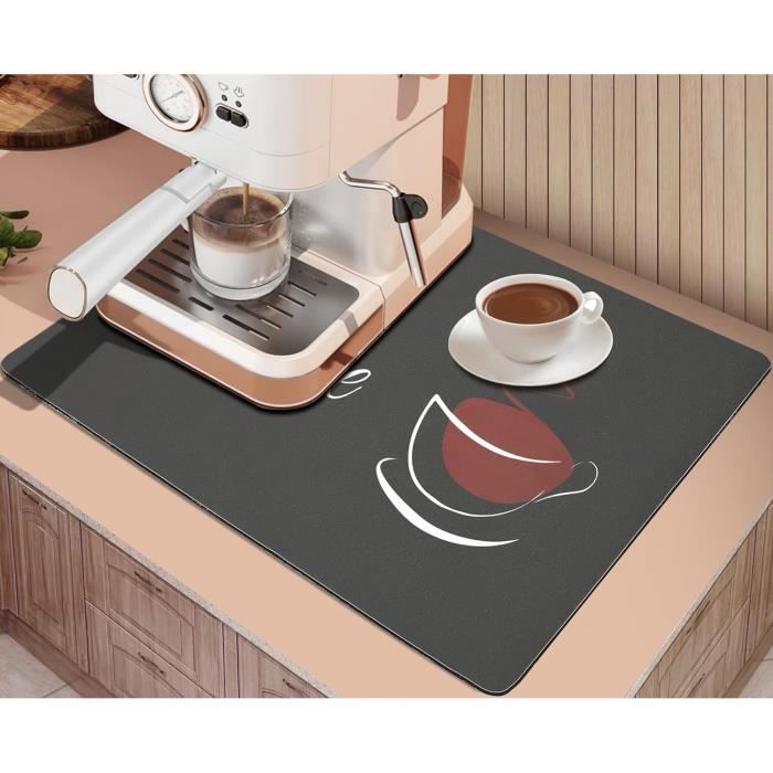 Tapis D'égouttement De Vaisselle, Tapis D'égouttement De Cuisine Super Absorbant 40 30 Cm Gris Fonce 92096055