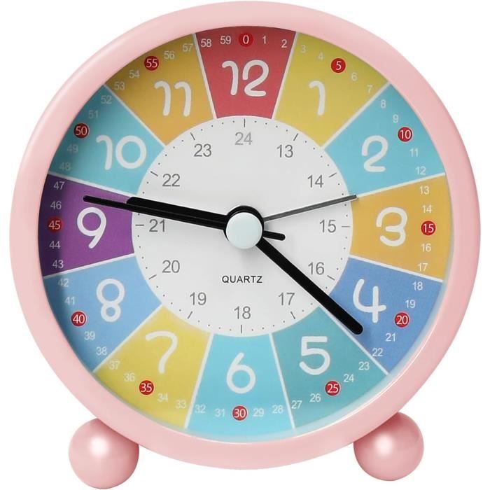 YeahBoom Kinderwecker Einhorn - Lernwecker Mit Nachtlicht Geräuschlos