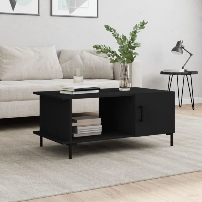 Table Basse En Bois Noire