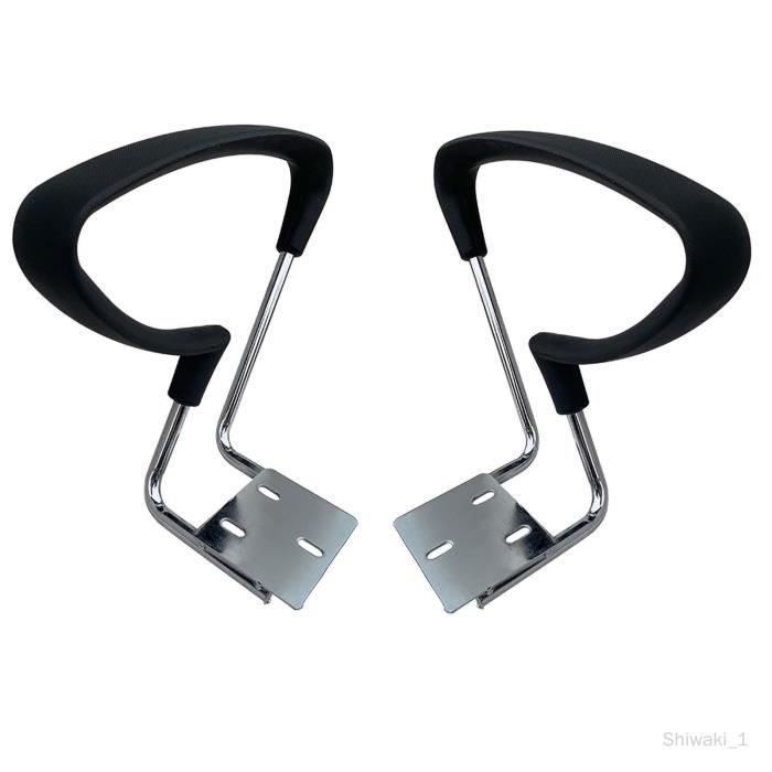 Paire De Coussinets D'Accoudoir De Chaise De Bureau - Housses De Protection En PU - 28x7.5cm - Installation Facile