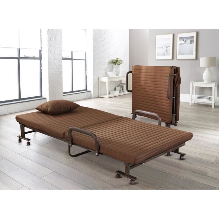 Lit Pliant Avec Matelas Mousse - Lit d'appoint Pliant ...