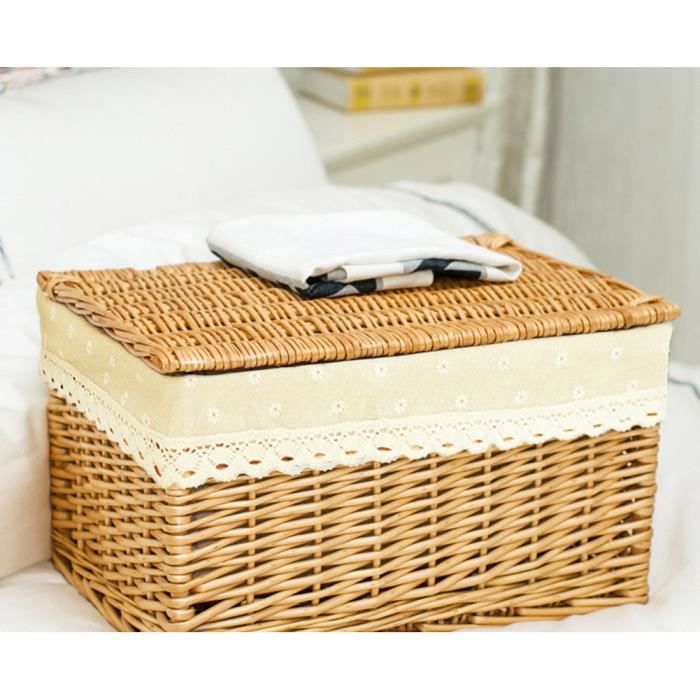 Panier D Osier Rangement Meuble De Bureau Etagere Salle De Bain