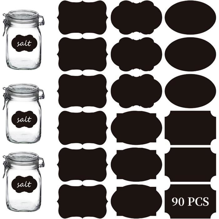 Lot De 150 Étiquettes Autocollantes Réutilisables Joyoldelf 6x4cm Avec Stylo - Étiquettes Pour Bocaux Épices Et Confitures