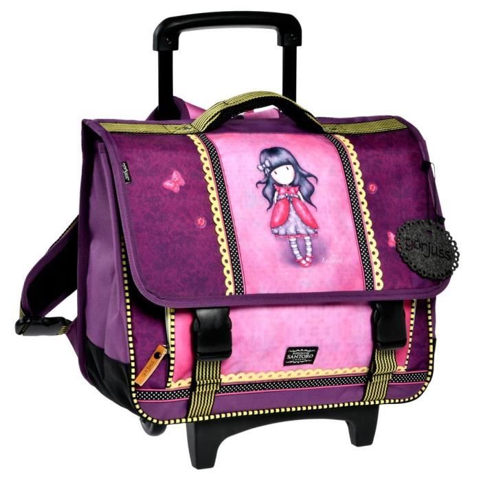 Cartable santoro top roulettes