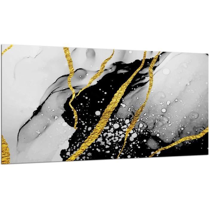 TMK - Plaque De Protection Pour Plaque De Cuisson En Verre Trempé, 30x52 Cm, Blanc, Anti-éclaboussures