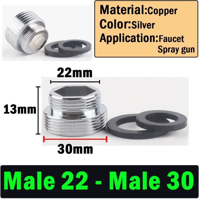 Aérateur De Robinet Pivotant 360° - 3 Pièces - Filtre En Acier