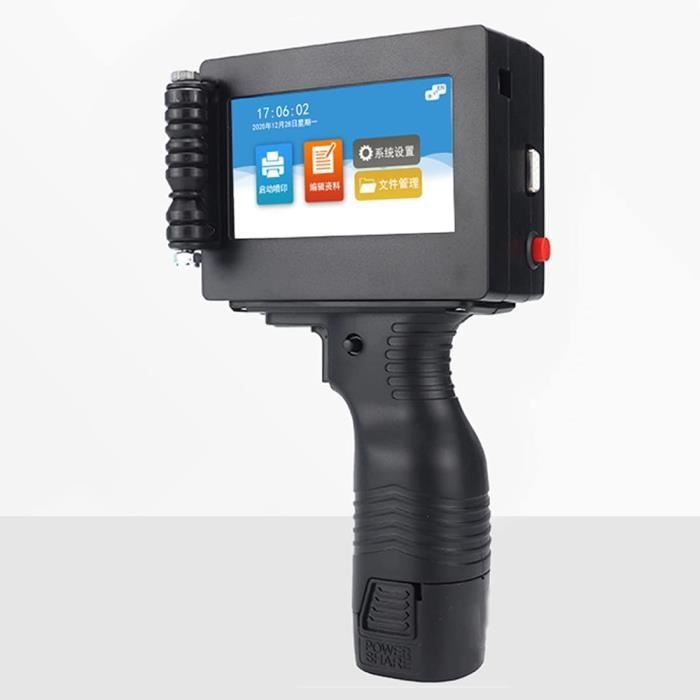 Imprimante à Jet D'encre Portable TIJ2510 - Avec Cartouche 42ml à Séchage Rapide | Pour Texte, Codes-barres, QR, Logos, Date - 1