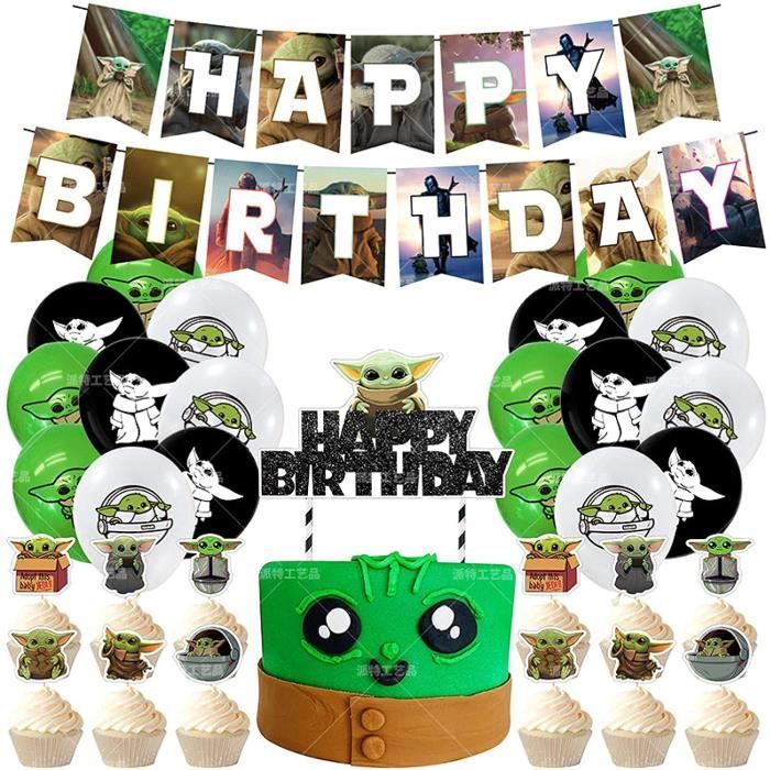 Table Shengping Mandalorian Baby Yoda Theme Decorations De Fete D Anniversaire Master Yoda Star Wars Tirer L852 Cdiscount Maison