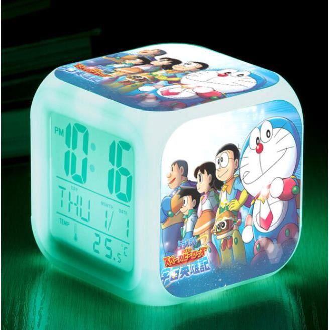 Réveil LED My Hero Academia 3D - Horloge Veilleuse Anime MHA Avec Effets Lumineux Multicolores