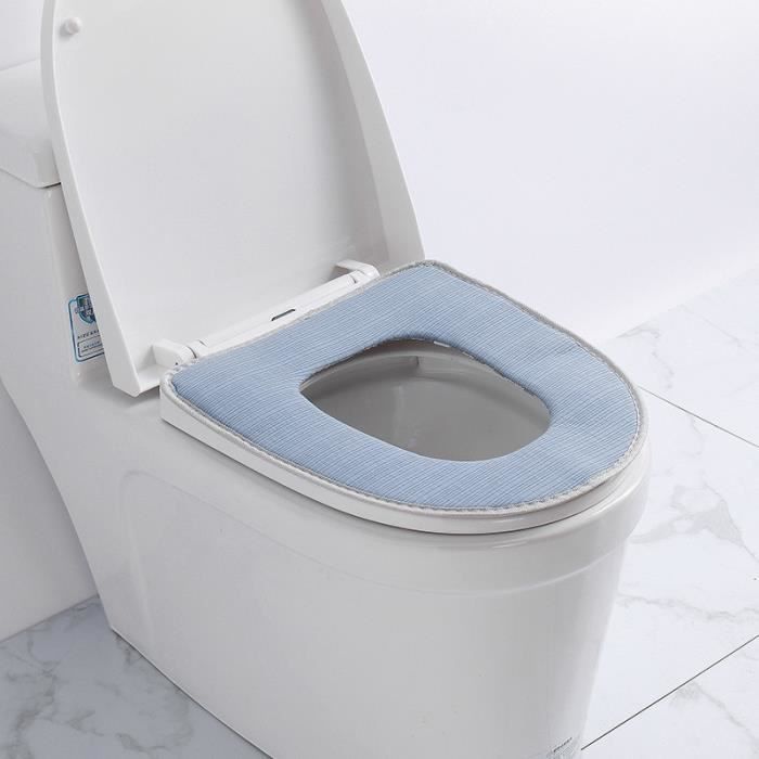 Housse De Siège De Toilette Chaud Guador - Lot De 4, Velours Doux, Lavable, Pour Confort En Hiver