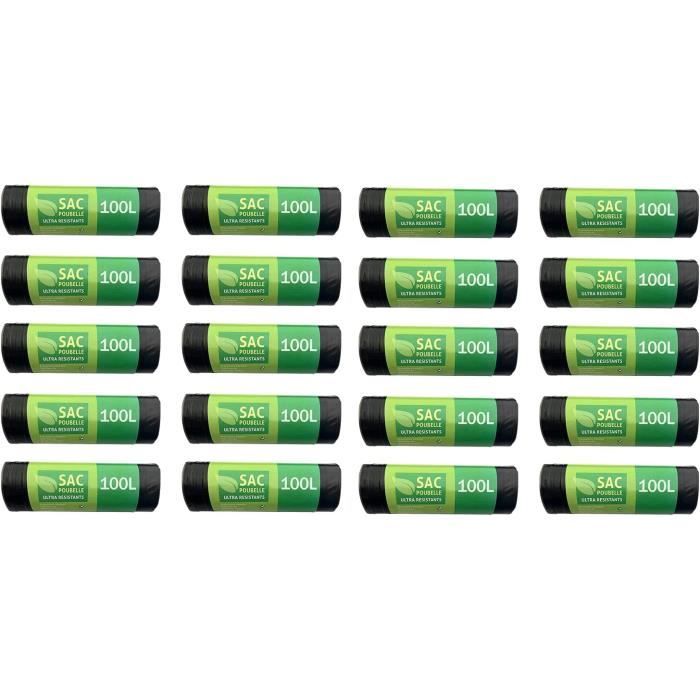 Basa Sac Poubelle Noir Ultra Résistant , Sacs En Plastique Sans Attache