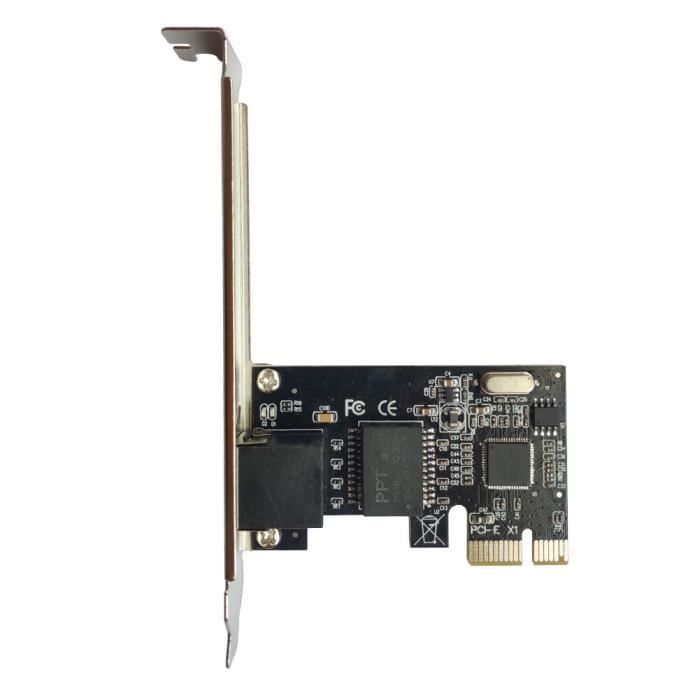 Cartes réseau,Carte réseau PCI Express Gigabit, 101001000Mbps, LAN RJ45, PCIe, pilote