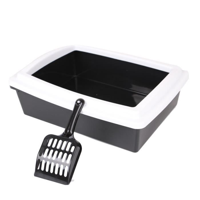 Weiqiao Bac A Sable Pour Chats Petit Bac A Litiere Pour Animaux Grand Semi Ferme Pour Animaux De Compagnie Produits De Nettoyage Cdiscount Animalerie