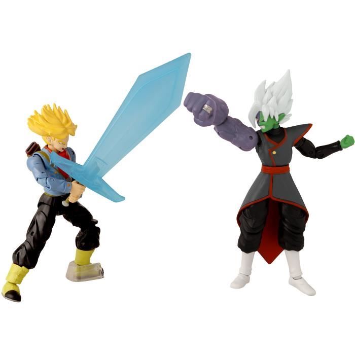 Figurine Dragon Stars 17 cm - Battle Pack - Future Trunks vs Fusion Zamasu - BANDAI