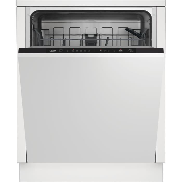 Lave-vaisselle tout intégrable BEKO BLVI73F - 13 couverts - L60cm - 46dB - Gris