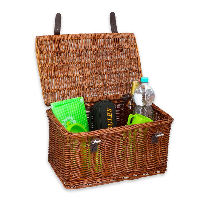 Panier de vélo en roseau - BICYCLE GEAR - Bakkerforgerons - 30 litres - Marron