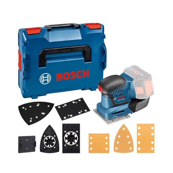 Ponceuse vibrante - BOSCH - GSS18 V-10 - Sans batterie ni chargeur - accessoires - L-Boxx - 06019D0202