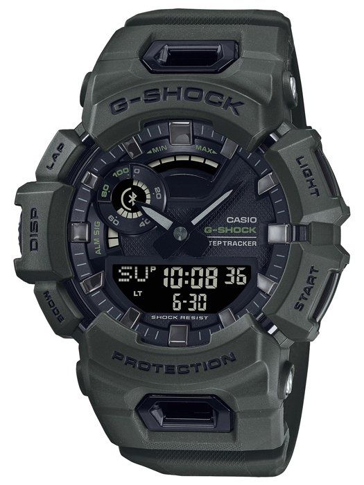 montre - casio - g-shock - vert et noir résine