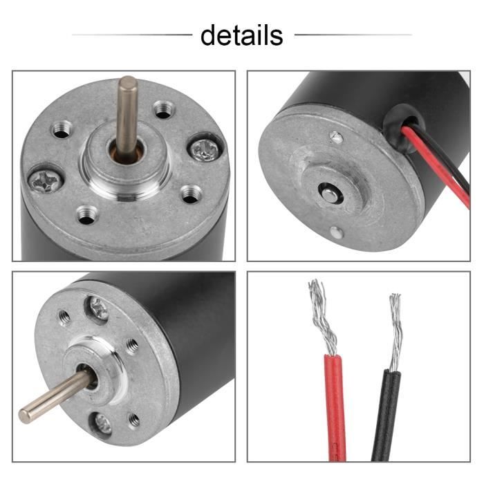 Moteur DC 31ZY Aimant Permanent Réversible 24V 5000rpm – Générateur Bricolage & Machines DIY