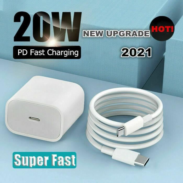 Acheter Chargeur rapide 20W pour Apple iphone 14 Pro max, pour iPhone 13 12  11 Pro Max Mini SE3 X XS, câble de Charge rapide USB C à Type C
