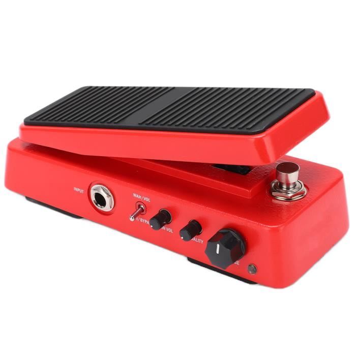 Pédale D'Effet Wah-Wah Classique Pour Guitare - Son Stéréo, Entrée/Sortie 6.35mm, Alimentation 9V DC - Bouton Marche/Arrêt Manuel, Style Rock/Blues - 10