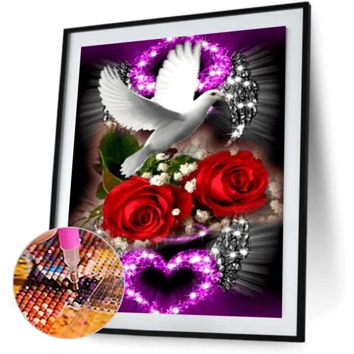 Kit Peinture Diamant Vieux Couple 30x40cm | DIY Art Diamant 5D - Loisir Créatif