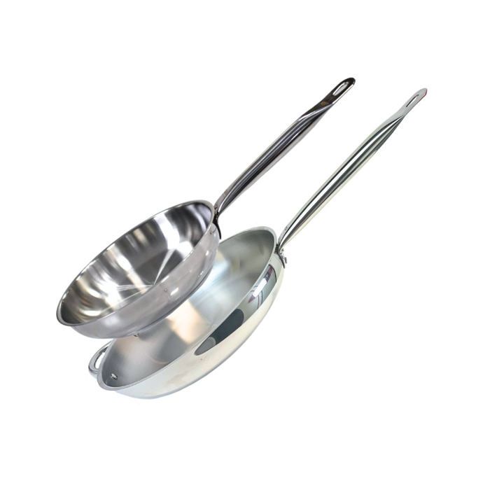 666 Barcelona Ensemble De 2 Poêles De Cuisson 28 Et 32 Cm Et 3 Faitouts