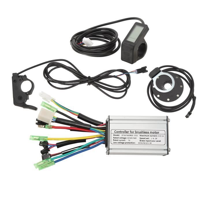 Écran LCD KT-LCD4 Pour Vélo électrique 24V/36V/48V | Affichage Vitesse, Distance, Autonomie | Connecteur étanche 5 Broches