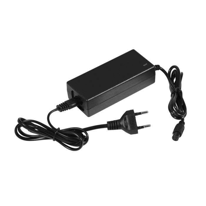 Chargeur Rapide 42V 4 Broches Pour Scooter Électrique Voyager 36V – 2A Ultra Puissant, Charge Intelligente Et Sécurisée