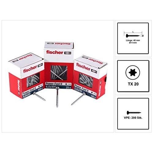 FISCHER Vis Panneaux Particules FPF II 4.0x40 mm - vue 2