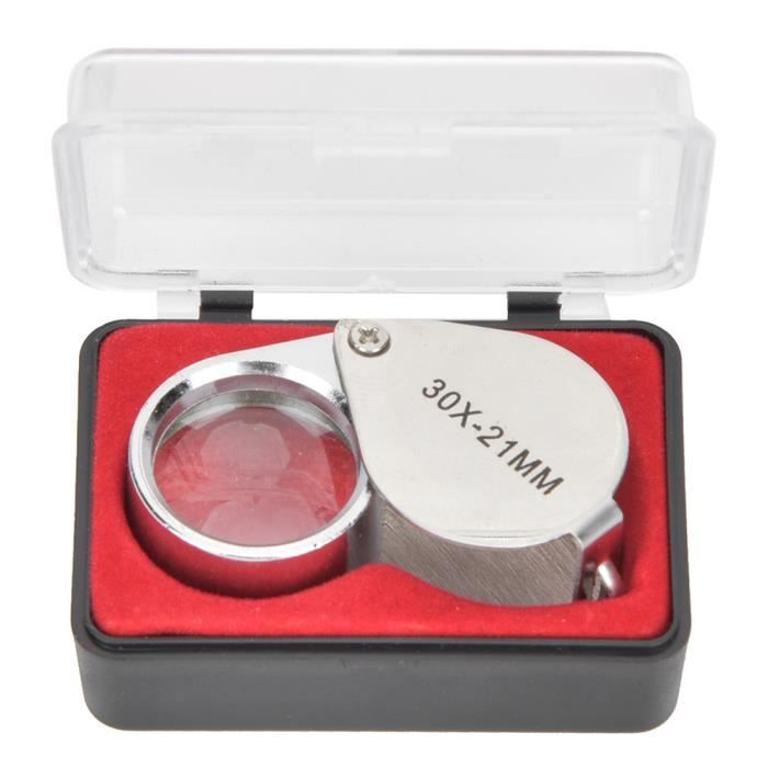 GOTOTOP Loupe de bijoutiers portable Mini Loupe Grossissante en Verre de Bijoutiers Portable