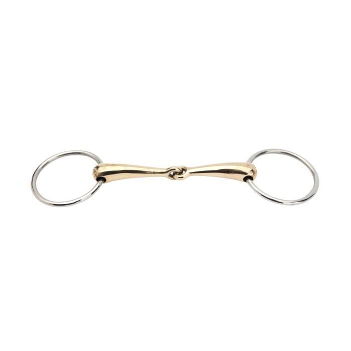 Bâillon Hollandais Articulé 3 Anneaux Pour Cheval Taille 5 1/2 Pouces