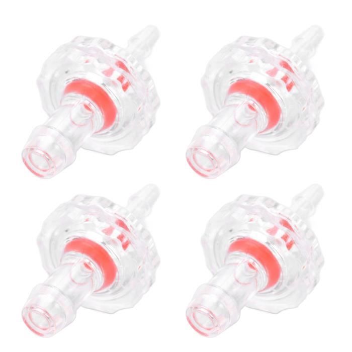 3 Clapets Anti-retour 5/16" Translucides - Pour Aquarium, Air, Eau, Carburant | Résistant à L'ozone, -40°C à 160°C - 6