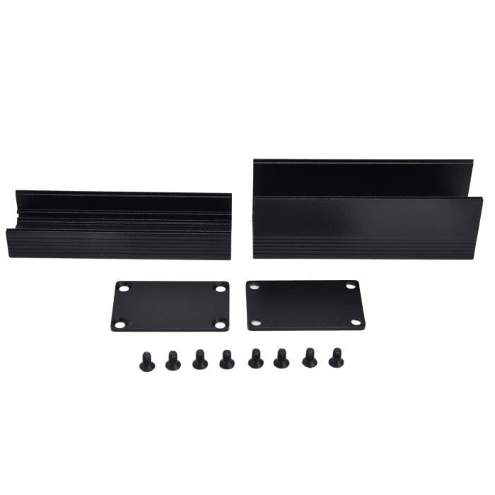 Boîtier De Projet En Aluminium Argenté Mat Pour Circuit Imprimé électronique DIY 68 X 145 X 200